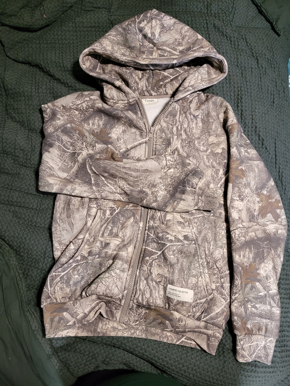 Timber Camouflage Zip-Up Hoodie